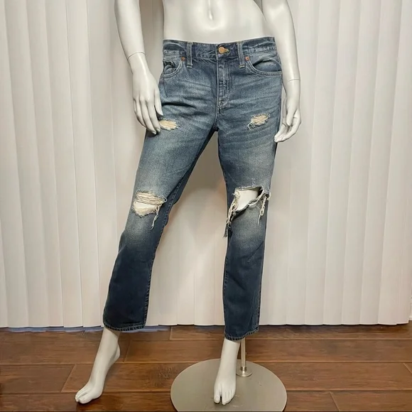Madewell Boyjean Torn Jeans - Picture 1 of 11